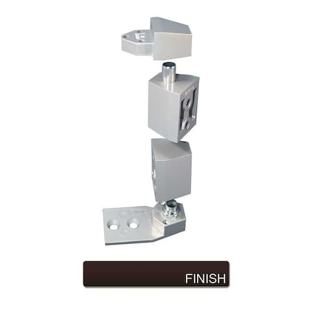 International Door Closers 3/4 Offset Pivot Set For Flush Doors, Non-Handed, DU Baked Storefront Bronze Paint OP-2700-DU